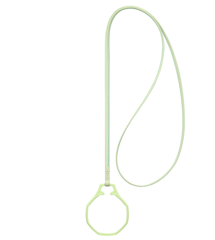 ROYAL POP / LEATHER LANYARD BLAUE ACHT