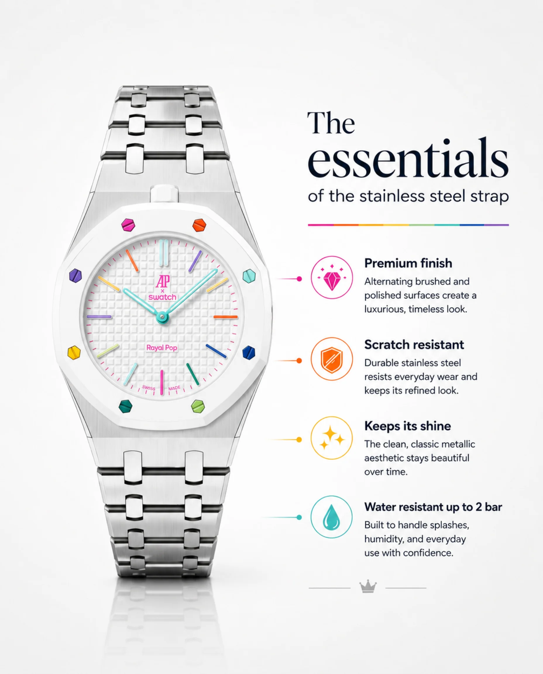 Royal Pop Steel Bracelet | TOP version - Image 2